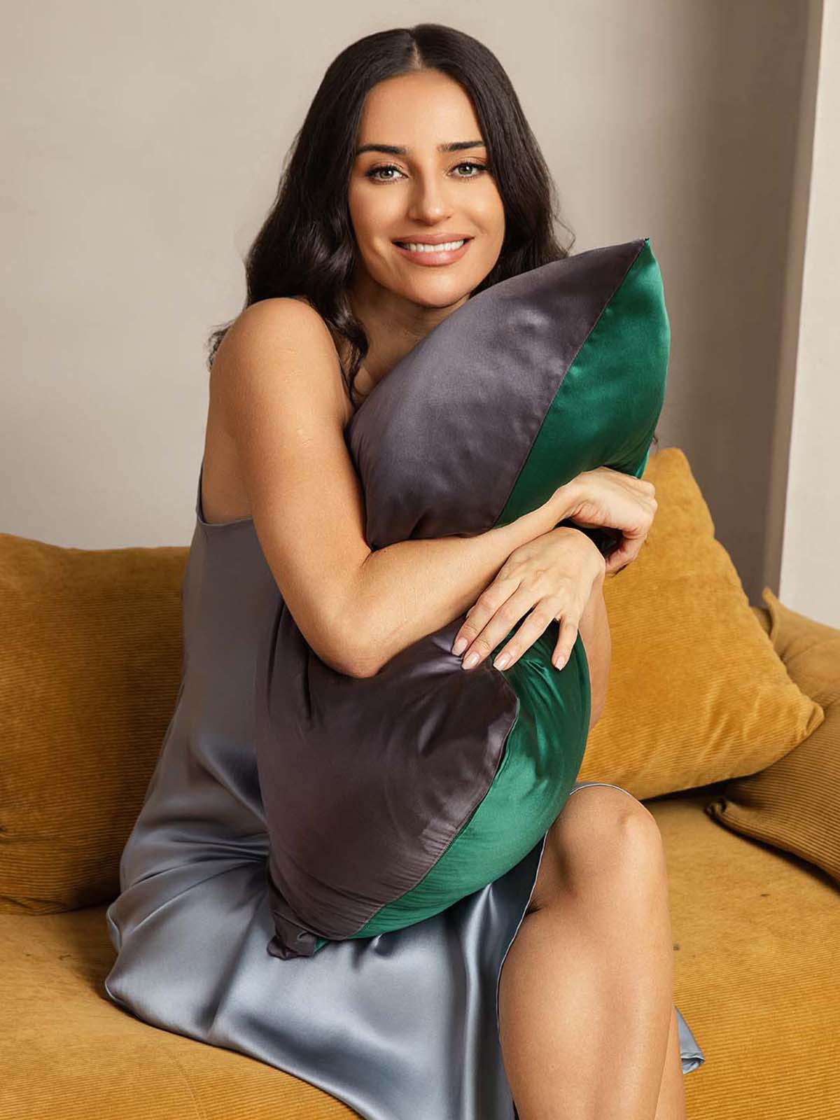 19Momme 100% Moerbeizijde Pillowcase - Tweekleurig Ontwerp - Image 27