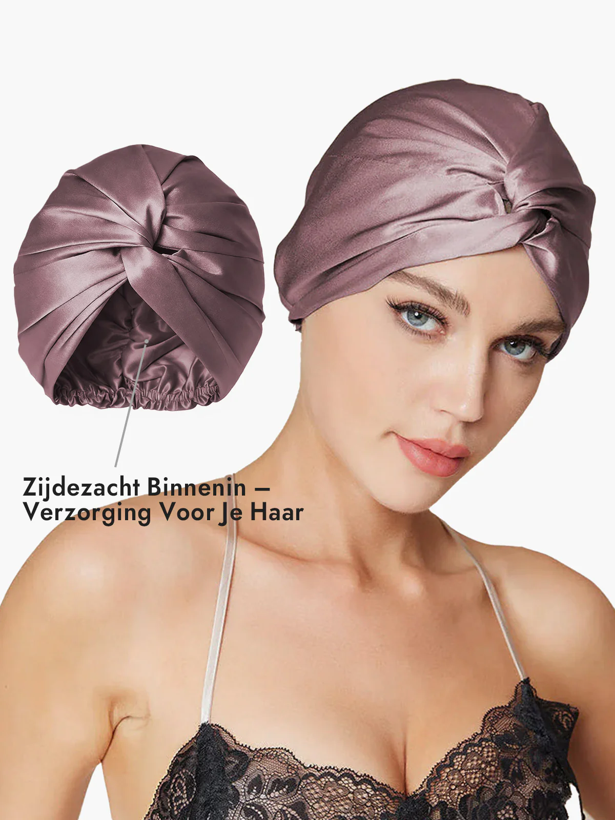 Pure Zijde Knoop-Voorkant Haarmuts - Image 12