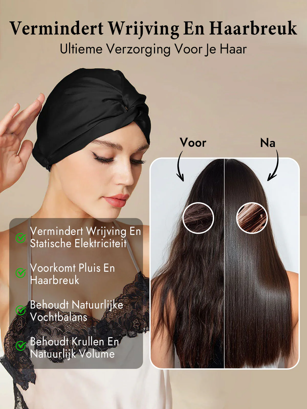 Pure Zijde Knoop-Voorkant Haarmuts - Image 21