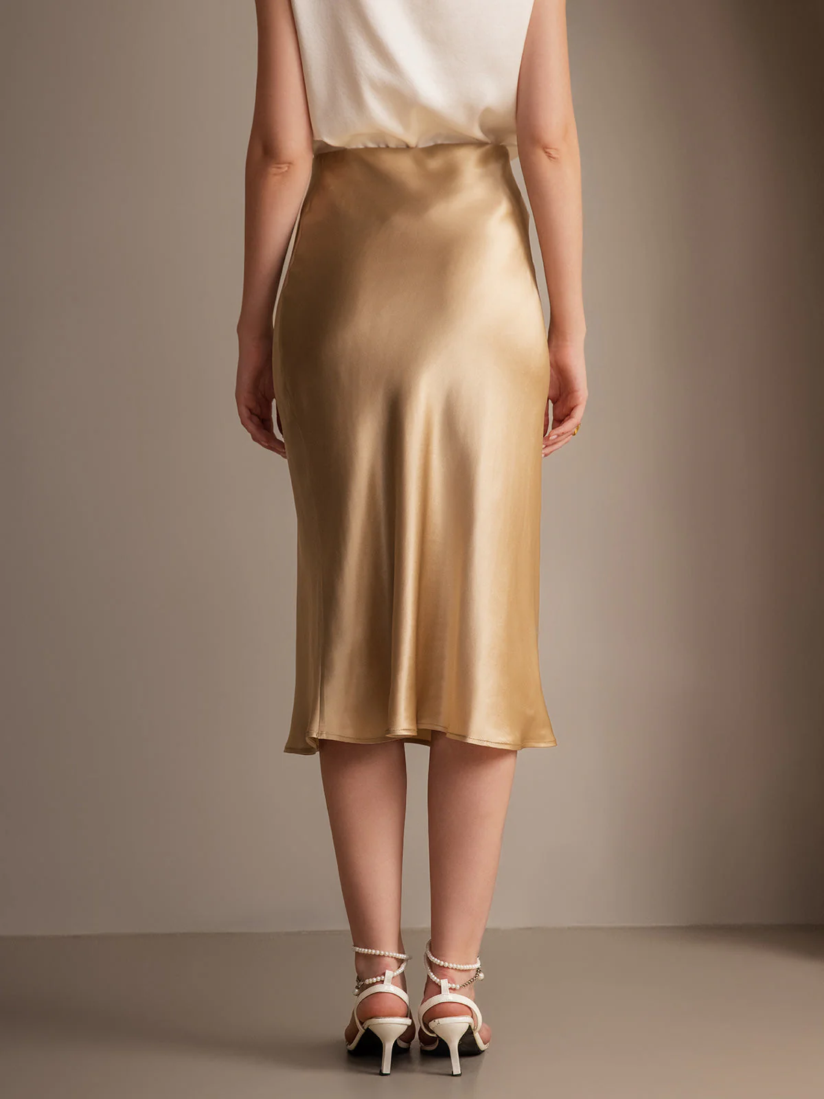 Eenvoudige Elegante Rok van Pure Zijde - Image 31