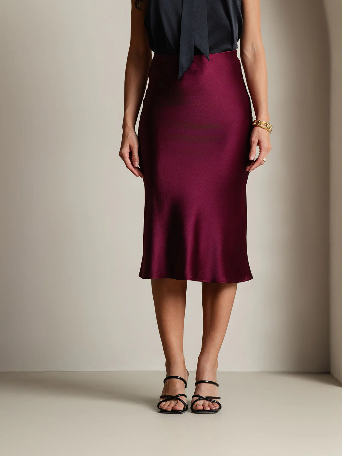 Eenvoudige Elegante Rok van Pure Zijde - Image 41