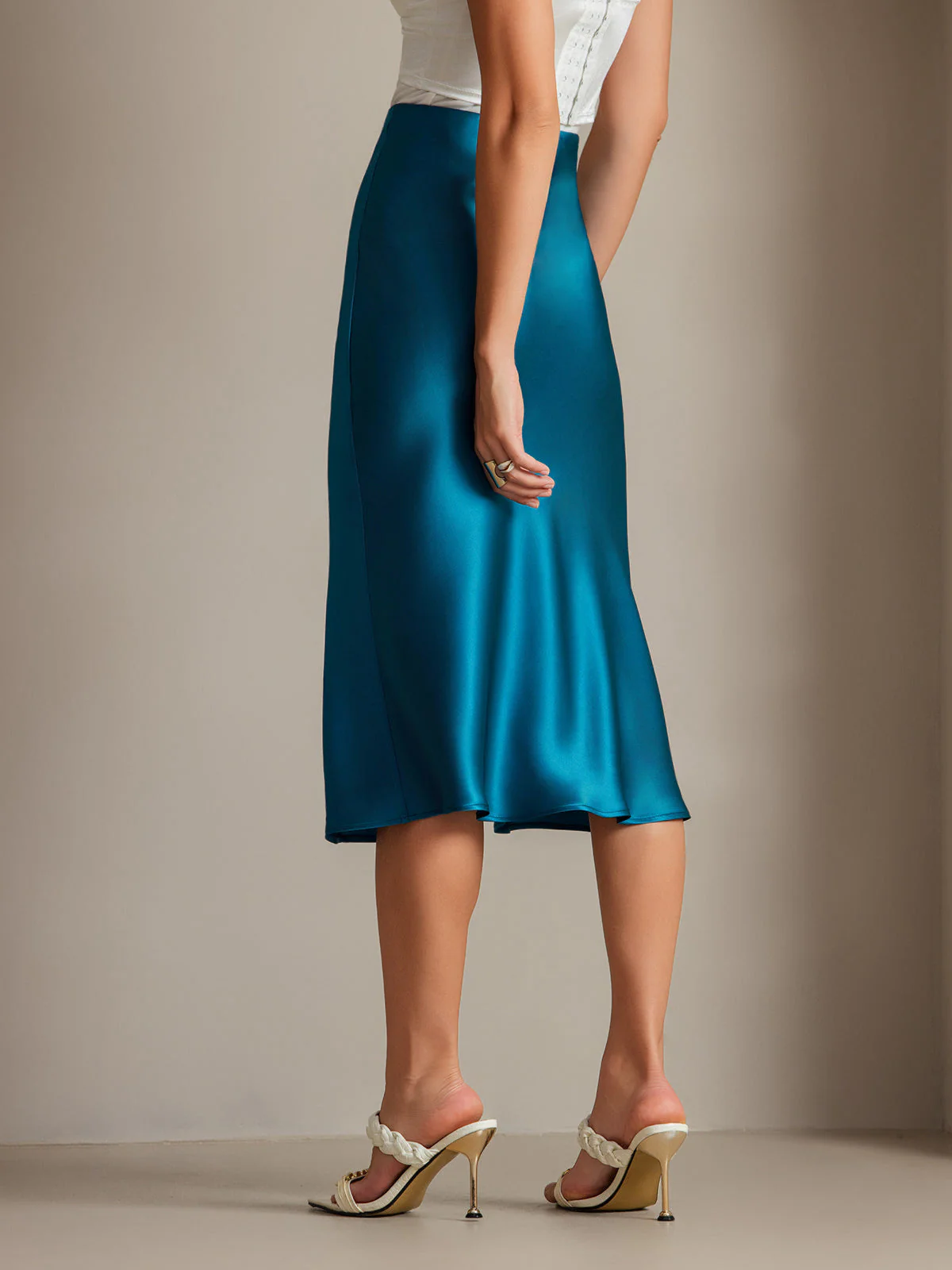 Eenvoudige Elegante Rok van Pure Zijde - Image 59
