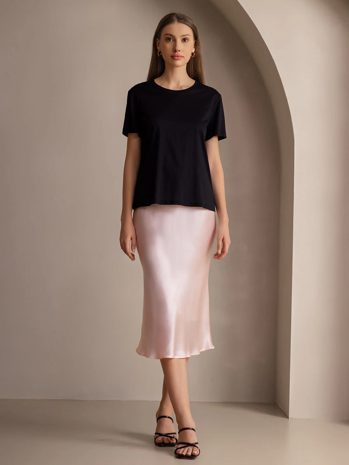 Eenvoudige Elegante Rok van Pure Zijde - Image 76