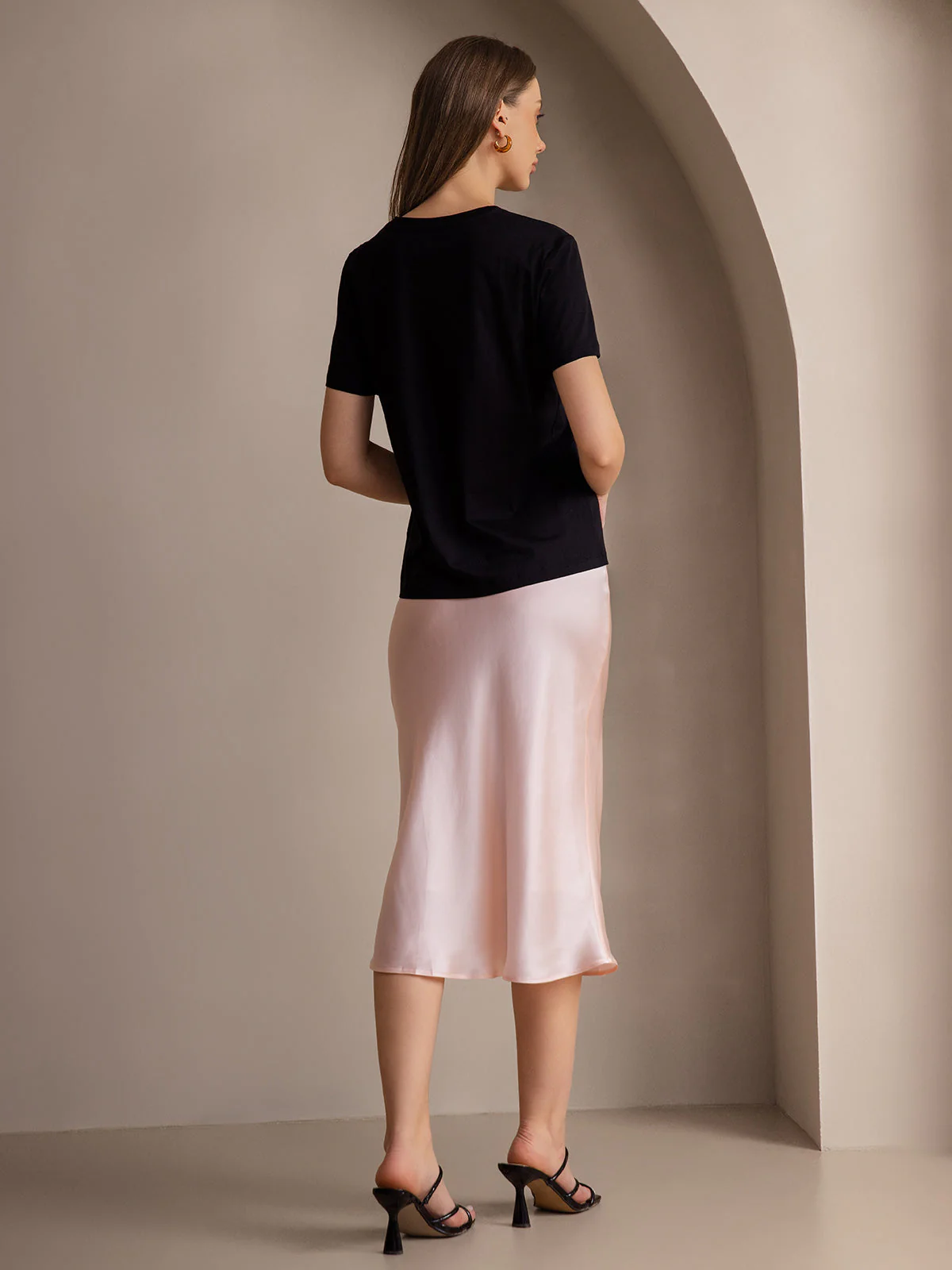 Eenvoudige Elegante Rok van Pure Zijde - Image 78