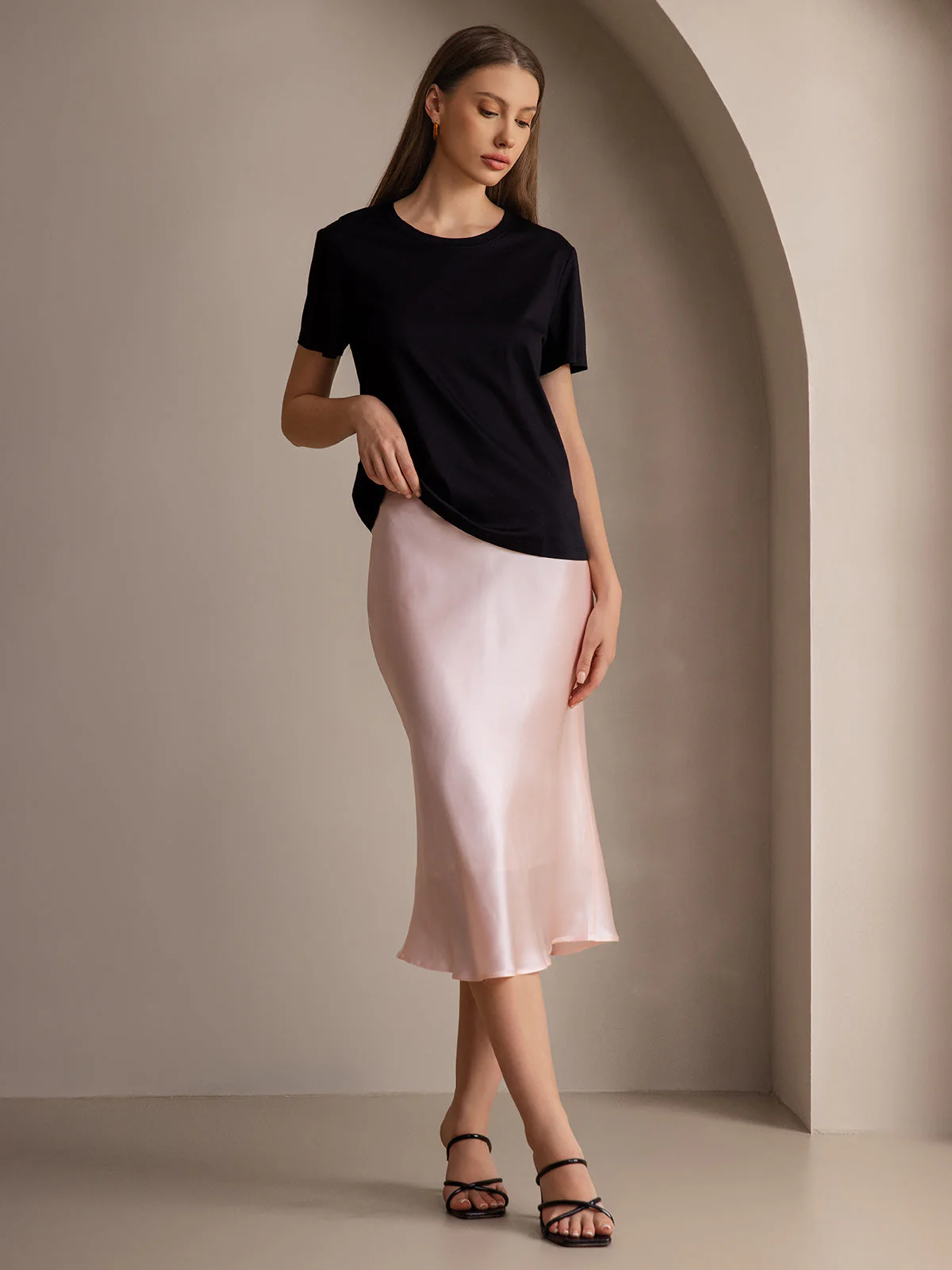 Eenvoudige Elegante Rok van Pure Zijde - Image 79