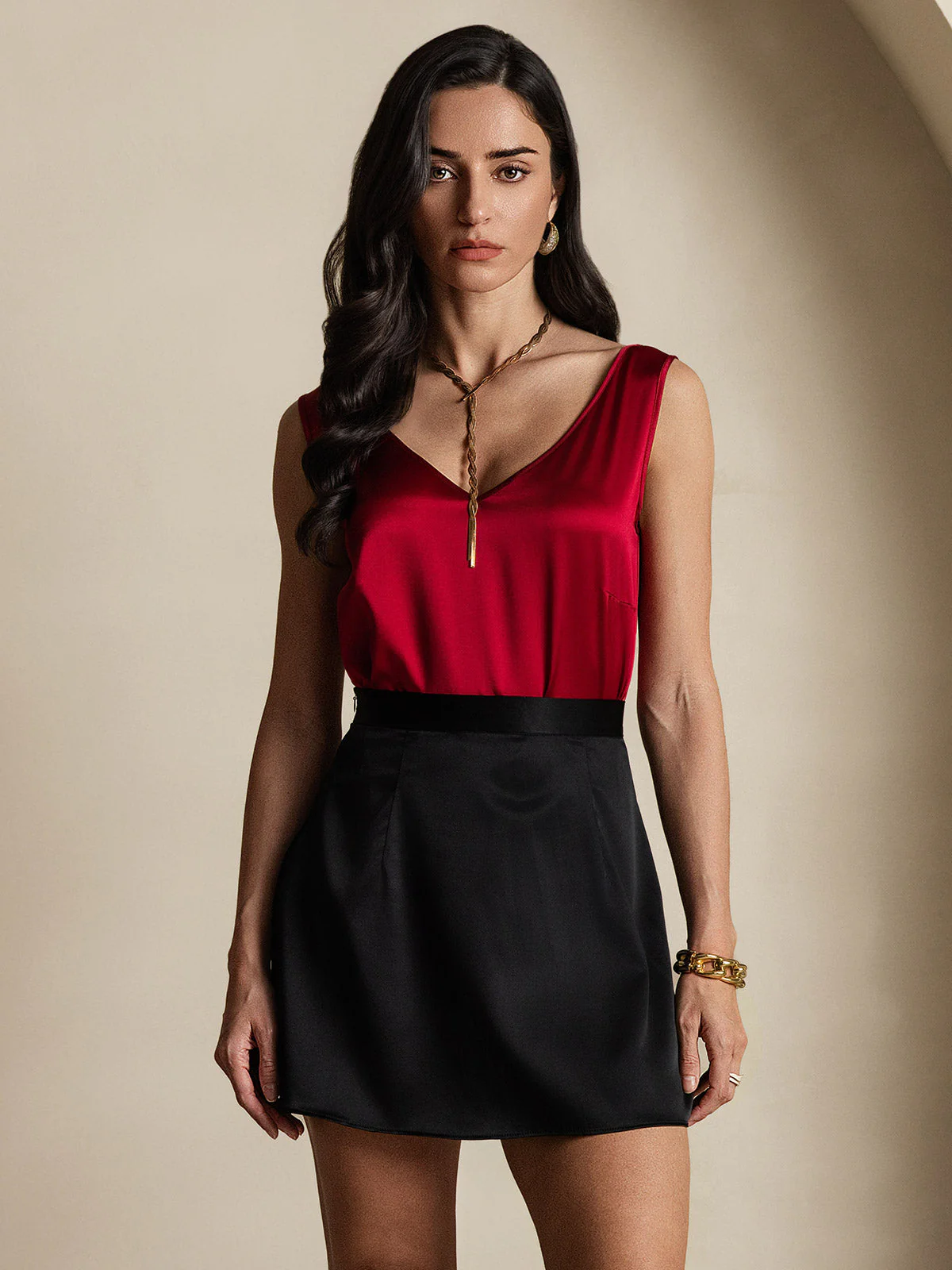 19Momme Zijde Sexy Minirok Skirt - Image 4