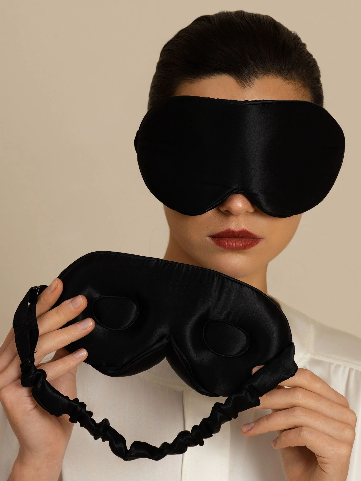 22 Momme 3D Slaapmasker Van Zuivere Zijde Met Verbeterde Neusvleugels - Image 5