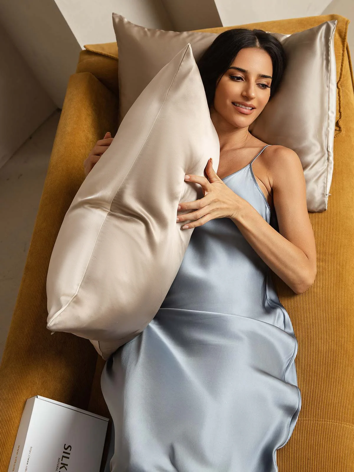 22Momme 100% Moerbeizijde Pillowcase - Tweekleurig Ontwerp - Image 11