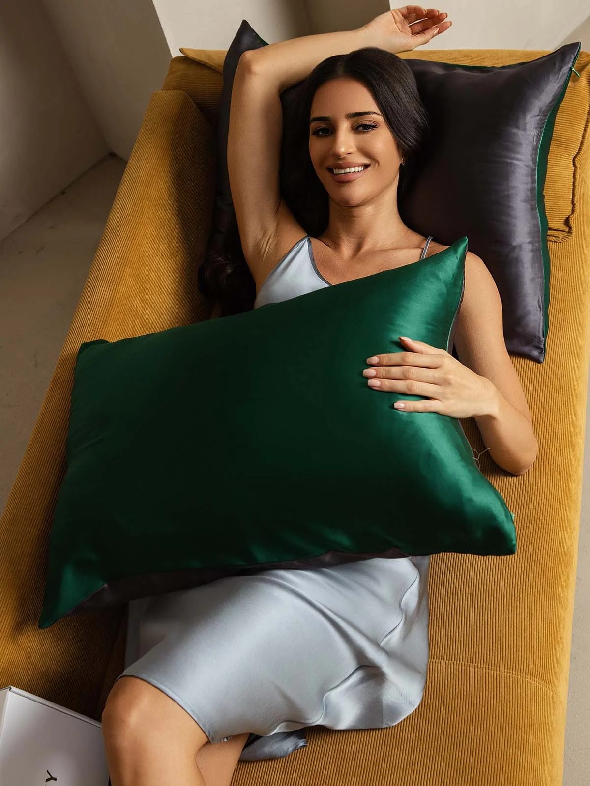 22Momme 100% Moerbeizijde Pillowcase - Tweekleurig Ontwerp - Image 28
