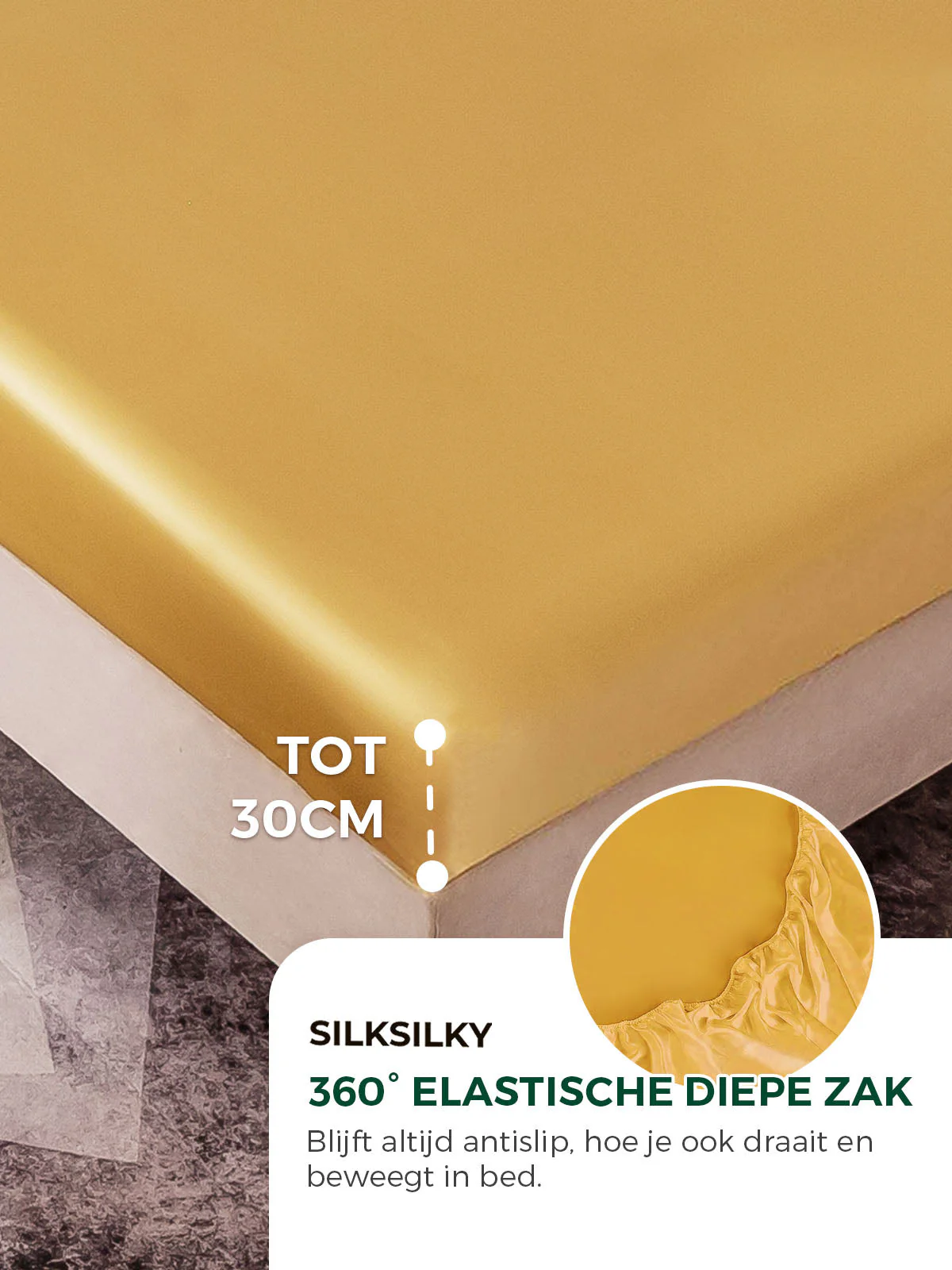 22Momme 4st Zijde Set Dekbedovertrek + Hoeslaken + 2x Kussensloops - Image 25