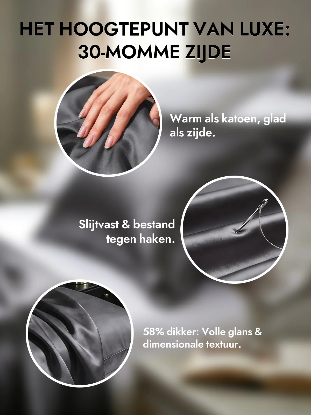 2st 30Momme 100% Zijde Kussensloops Bundel- Verborgen Rits - Image 38
