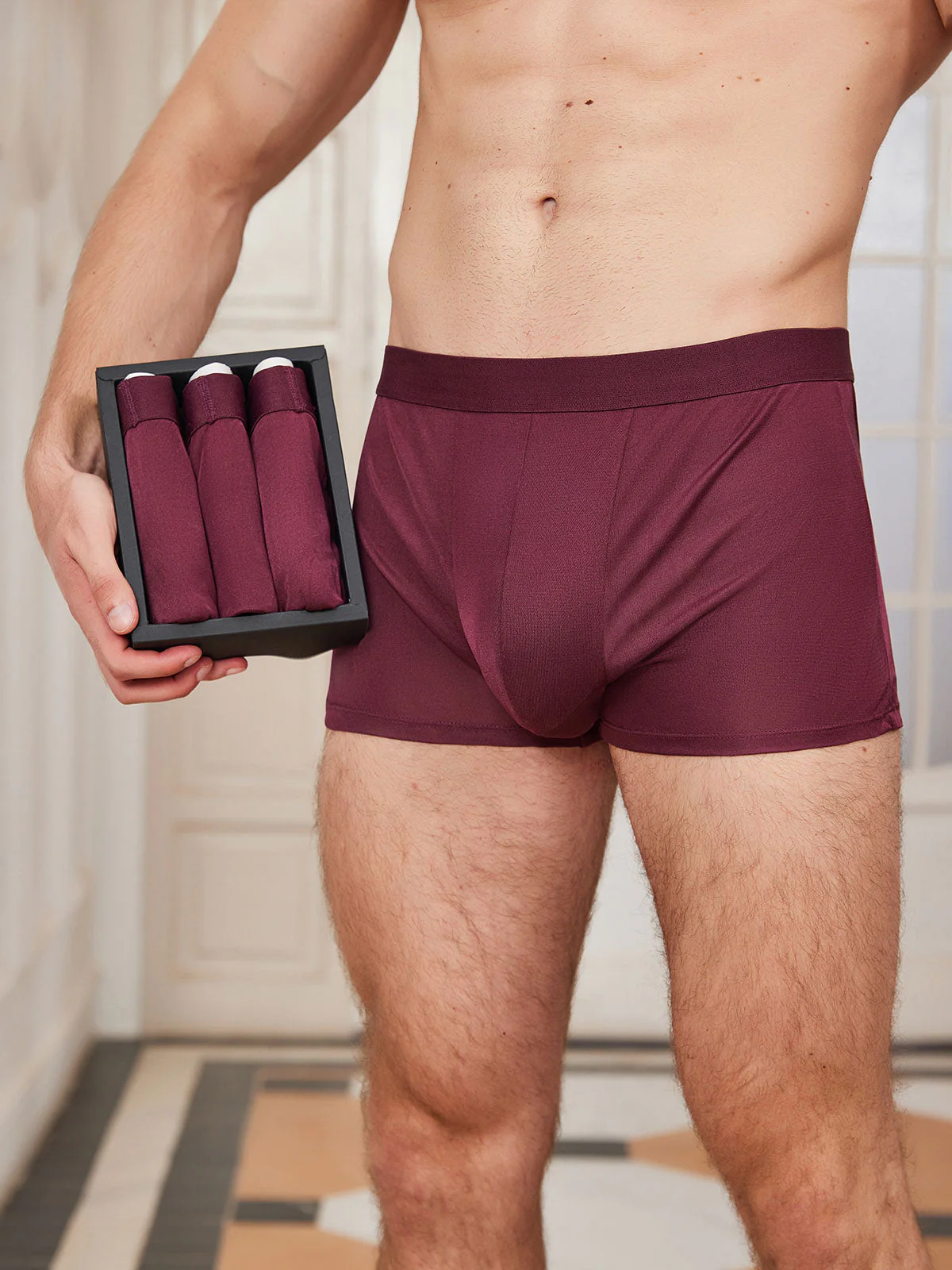 3 Stuks Heren Zijde Boxers Ondergoed - Image 10