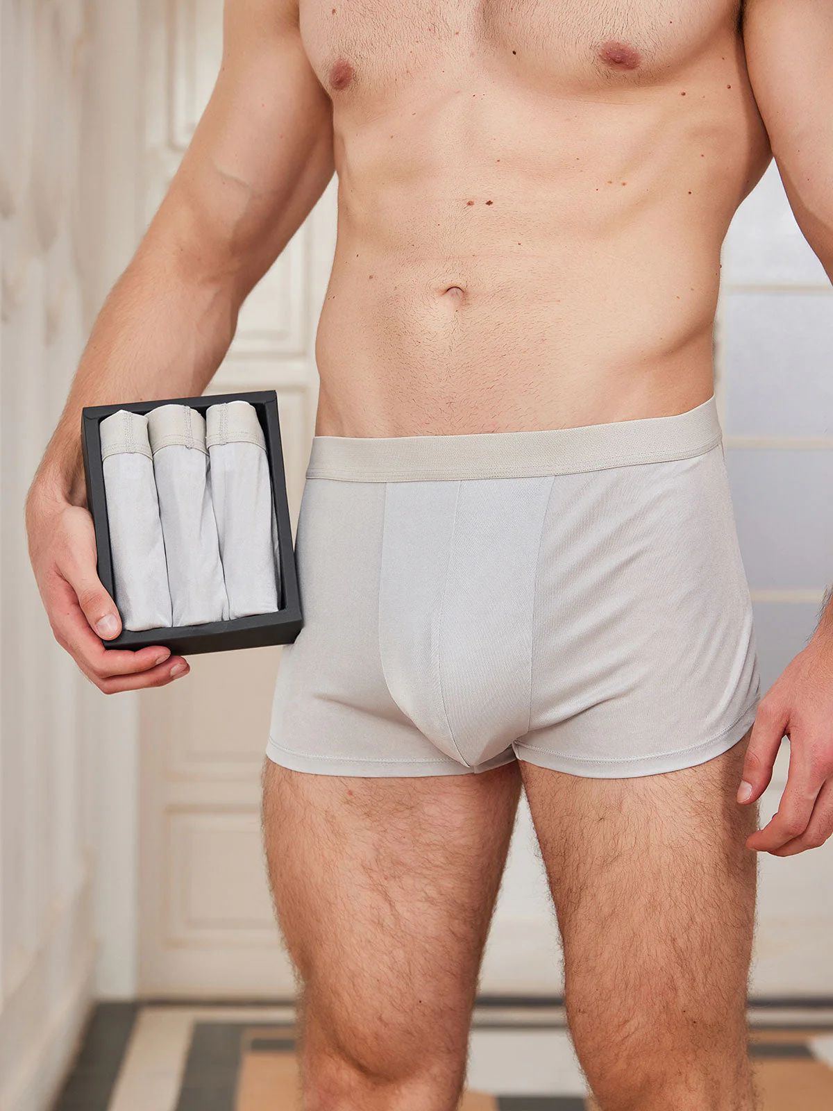 3 Stuks Heren Zijde Boxers Ondergoed - Image 19