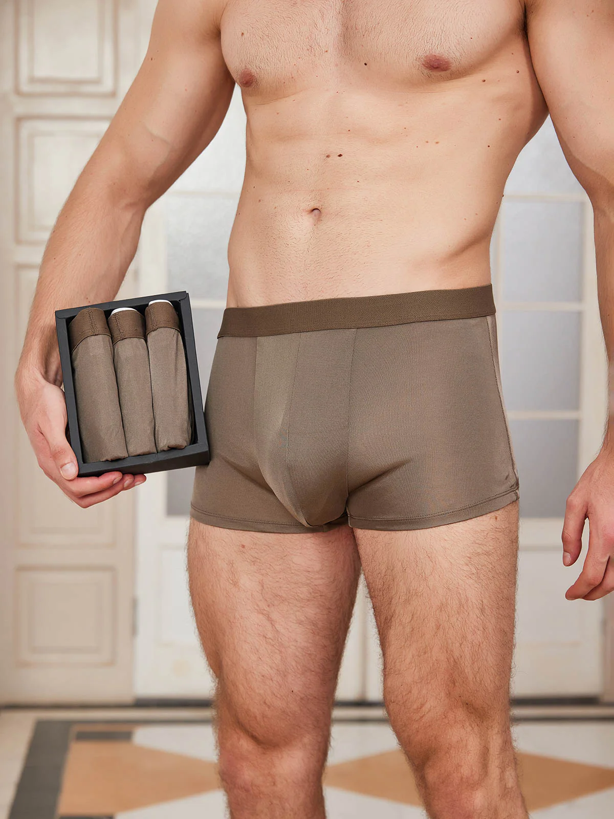 3 Stuks Heren Zijde Boxers Ondergoed - Image 22
