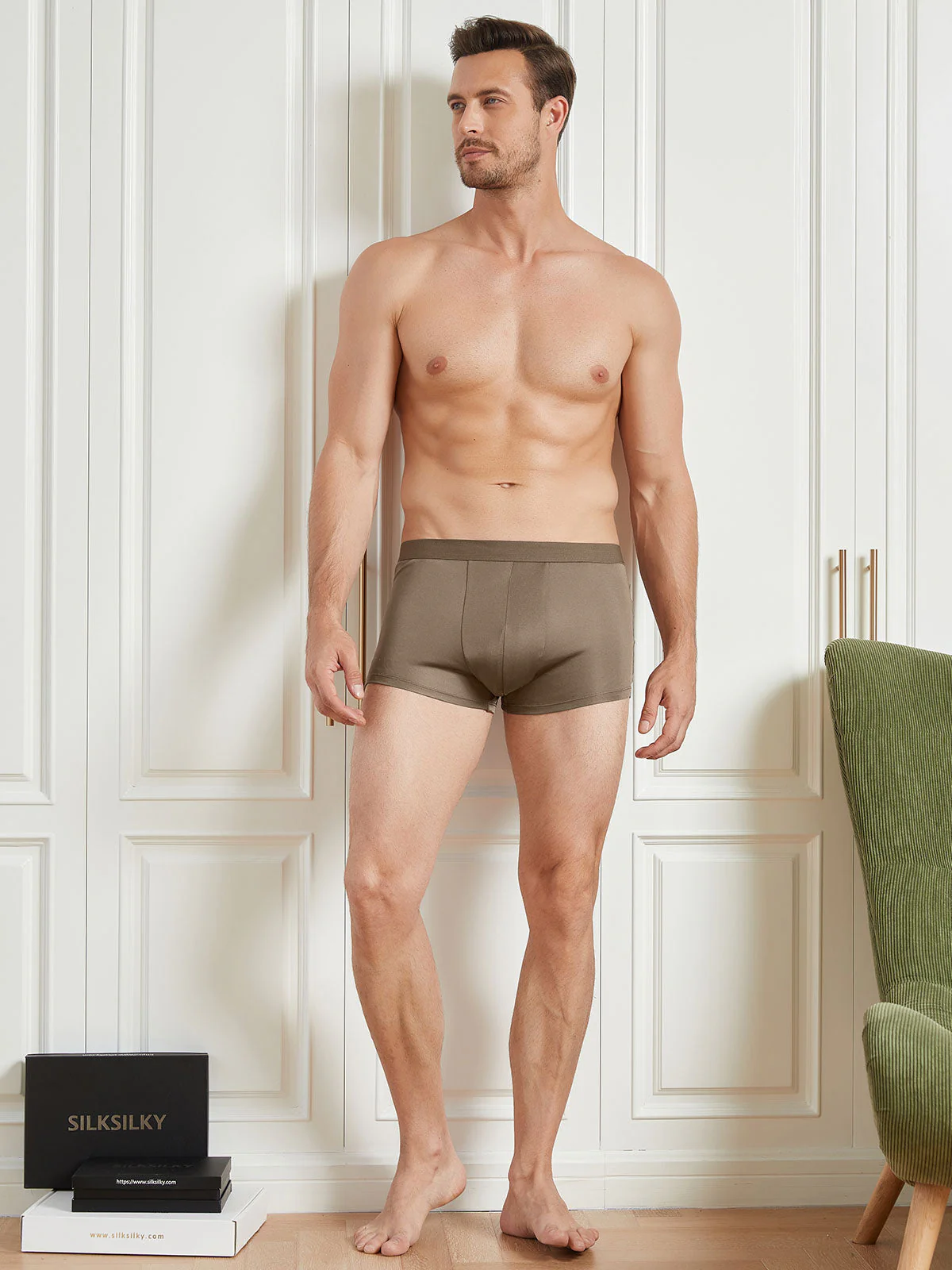 3 Stuks Heren Zijde Boxers Ondergoed - Image 25