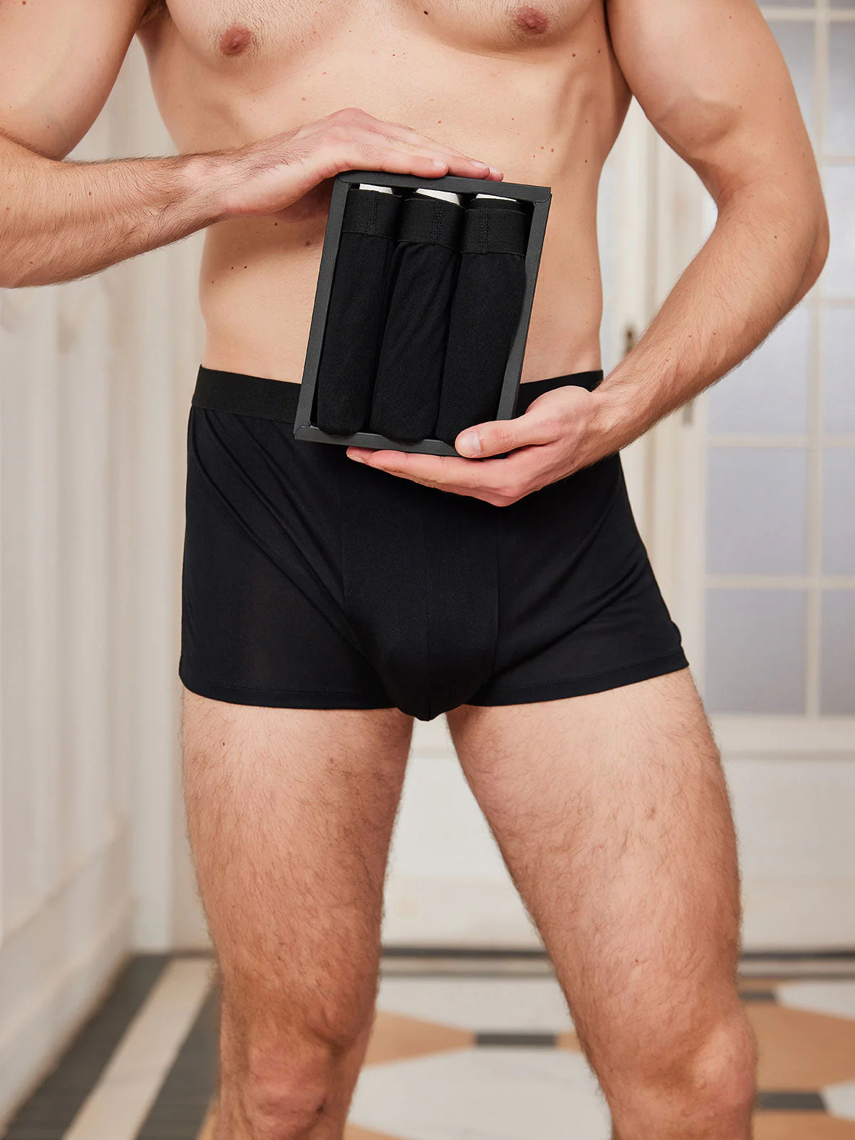 3 Stuks Heren Zijde Boxers Ondergoed - Image 8