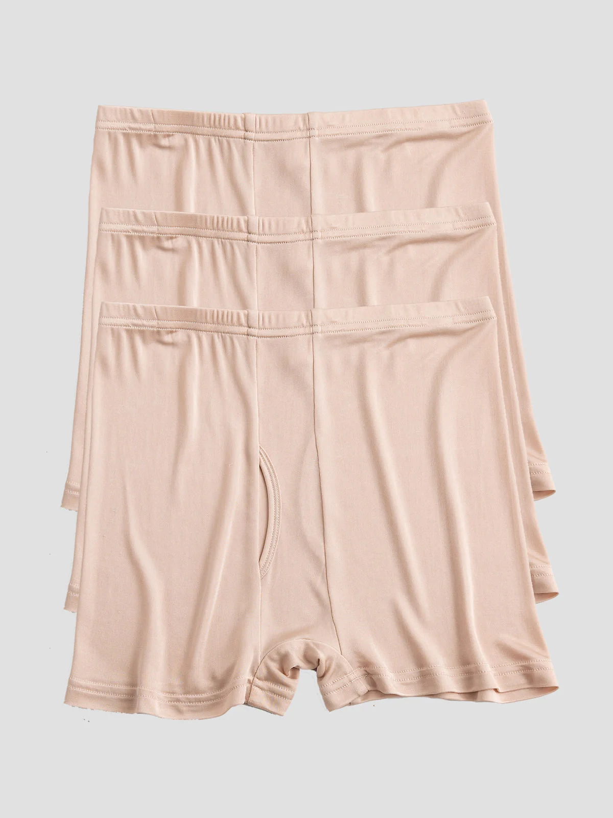 3 Stuks Heren Boxershorts van Pure Zijde met Open Voorkant - Image 11
