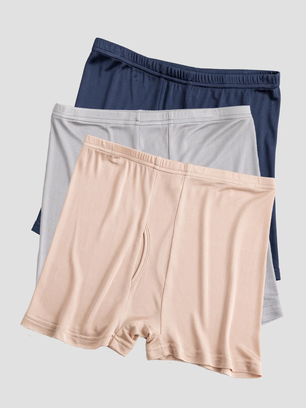 3 Stuks Heren Boxershorts van Pure Zijde met Open Voorkant - Image 20