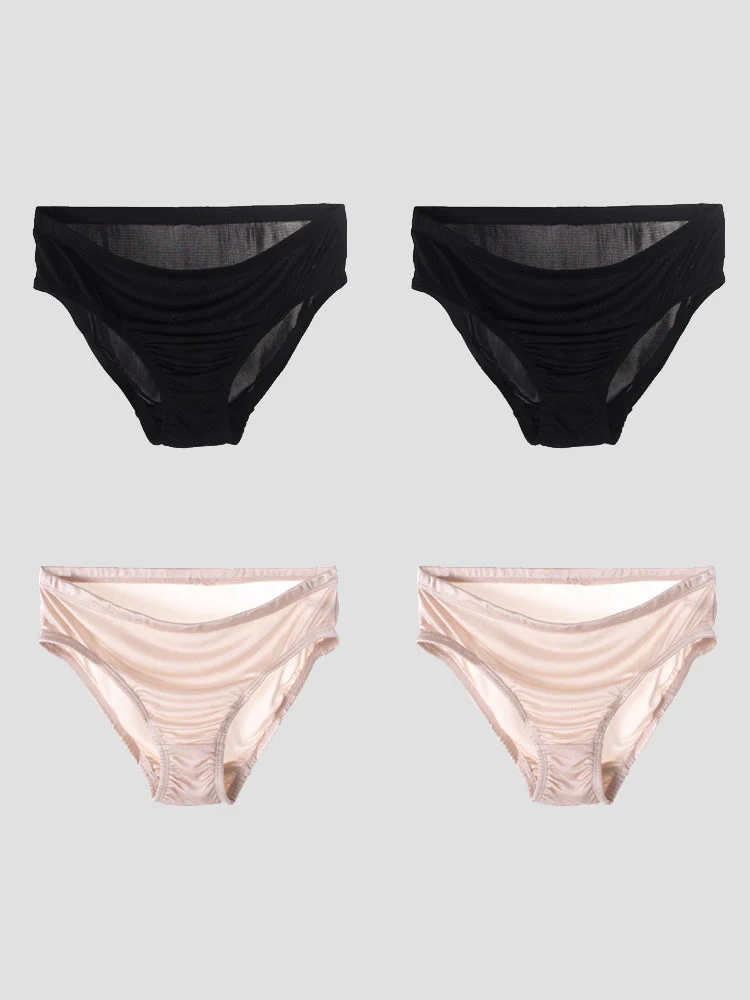 4 stuks Zijde Jersey Ondergoed (Bh Niet Inbegrepen) - Image 7