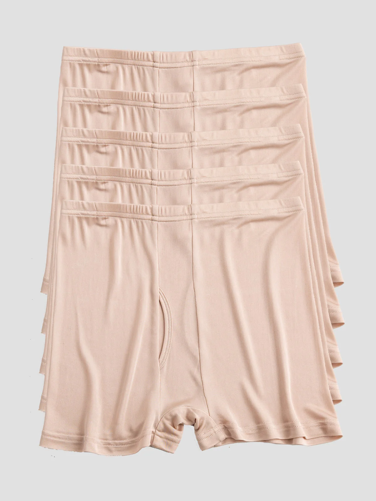 5 Stuks Heren Boxershorts van Pure Zijde met Gulpopening - Image 8