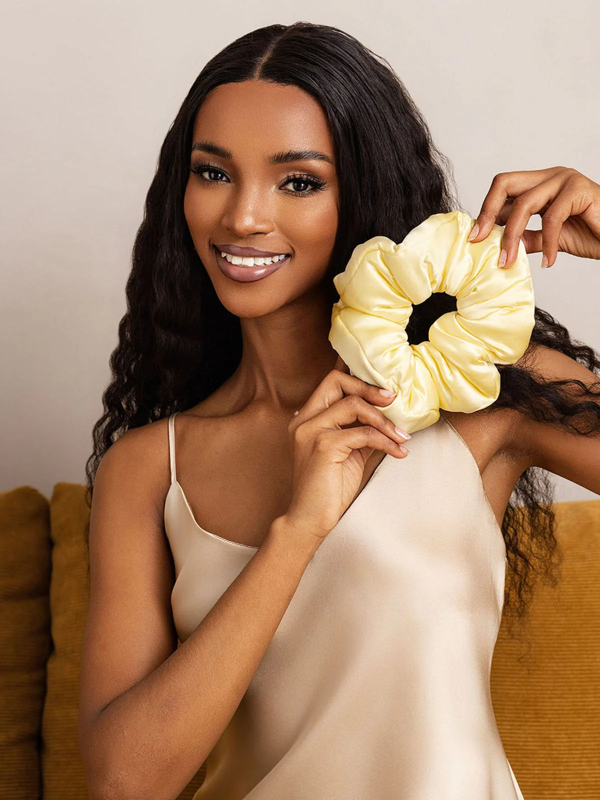 Pure Zijde Zachte Oversized Haar Scrunchie - 8cm - Image 22