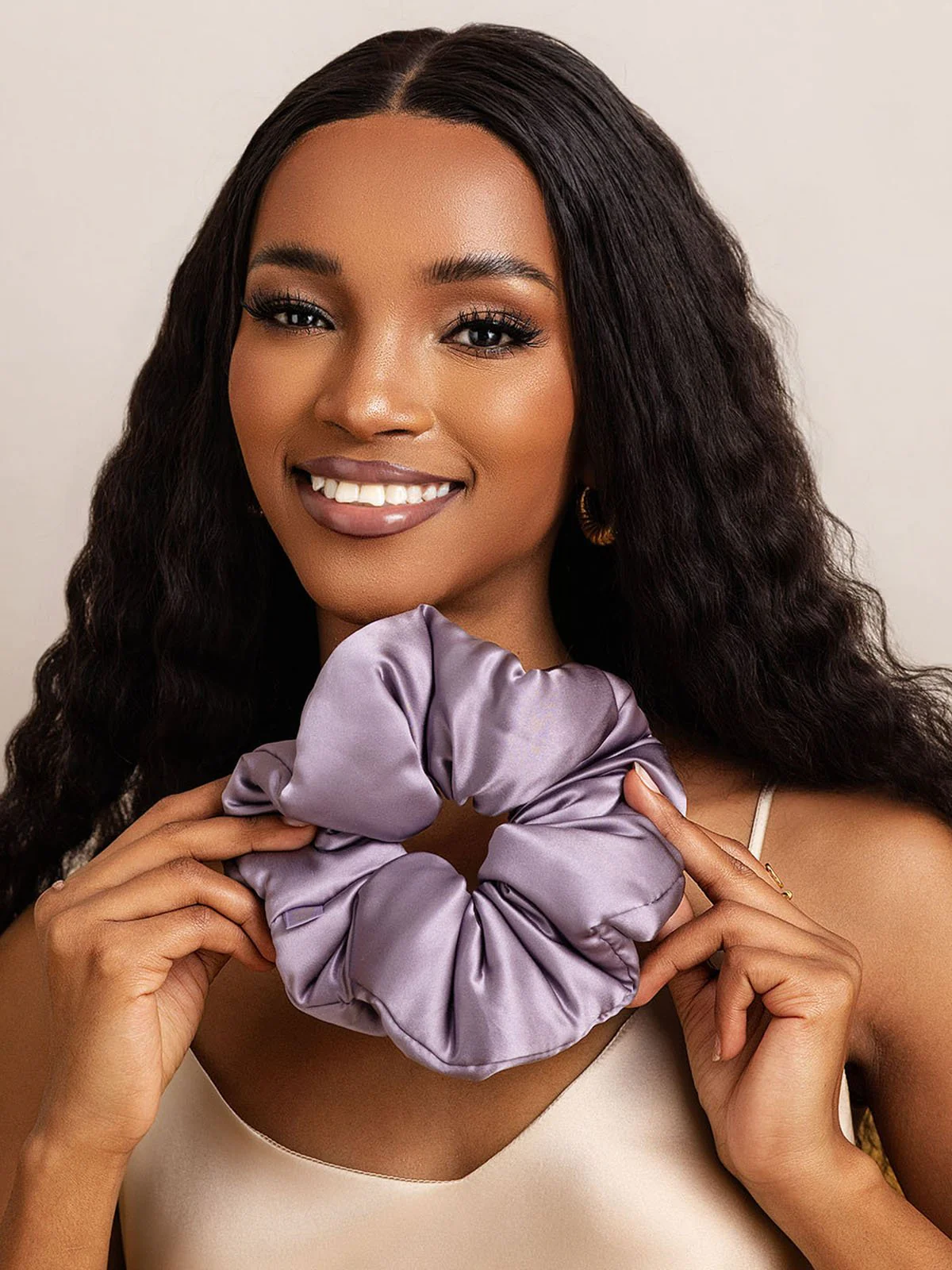 Pure Zijde Zachte Oversized Haar Scrunchie - 8cm - Image 37
