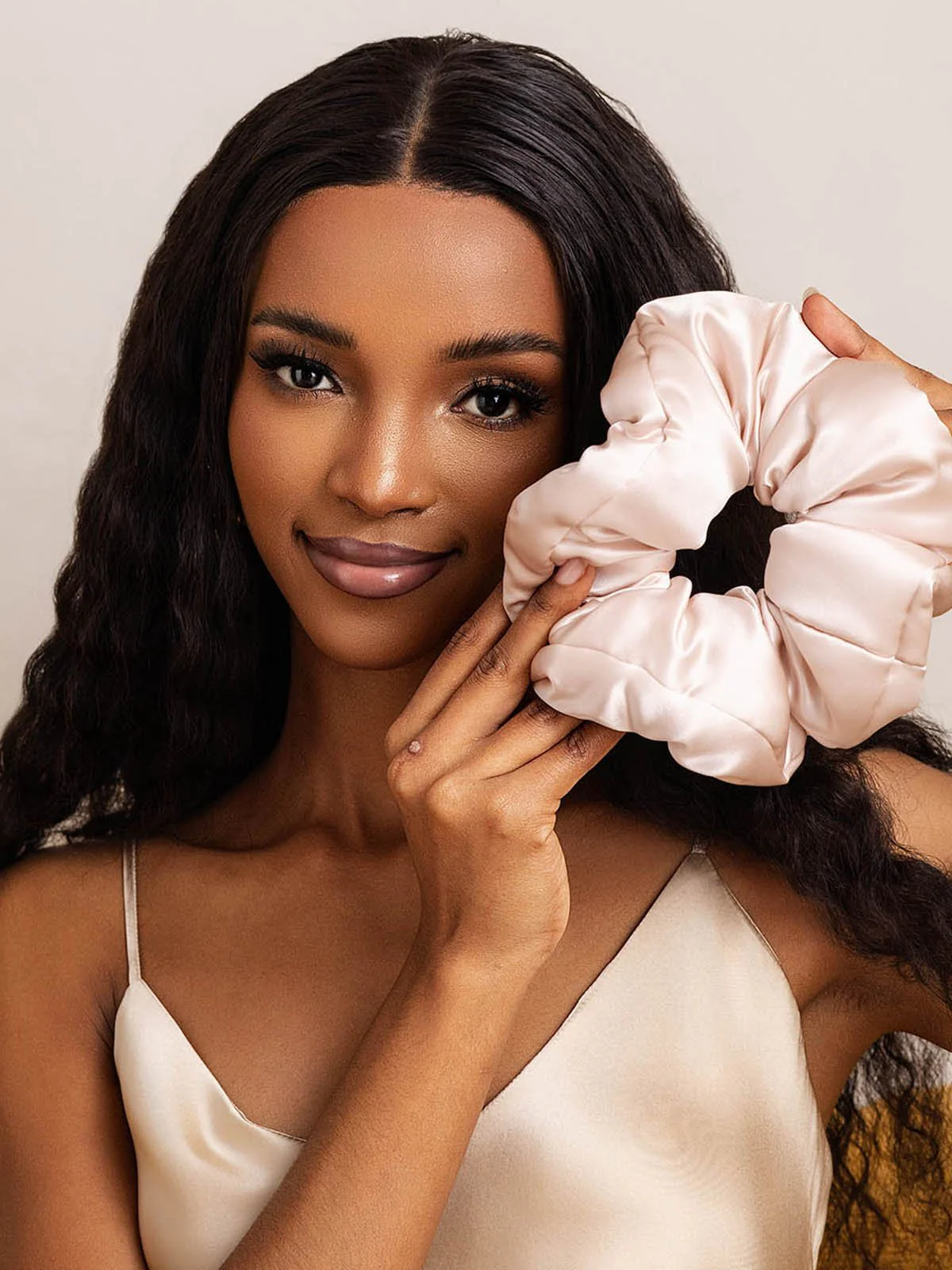 Pure Zijde Zachte Oversized Haar Scrunchie - 8cm - Image 47