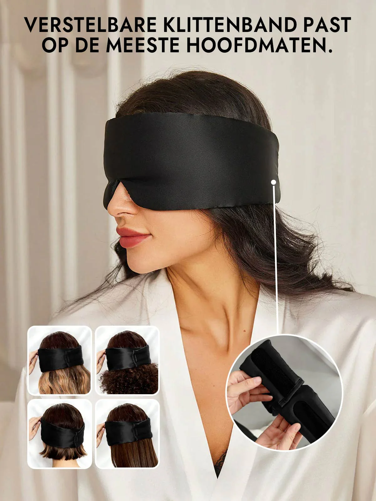Elegant zijde slaap-oogmasker uit één stuk - Image 10