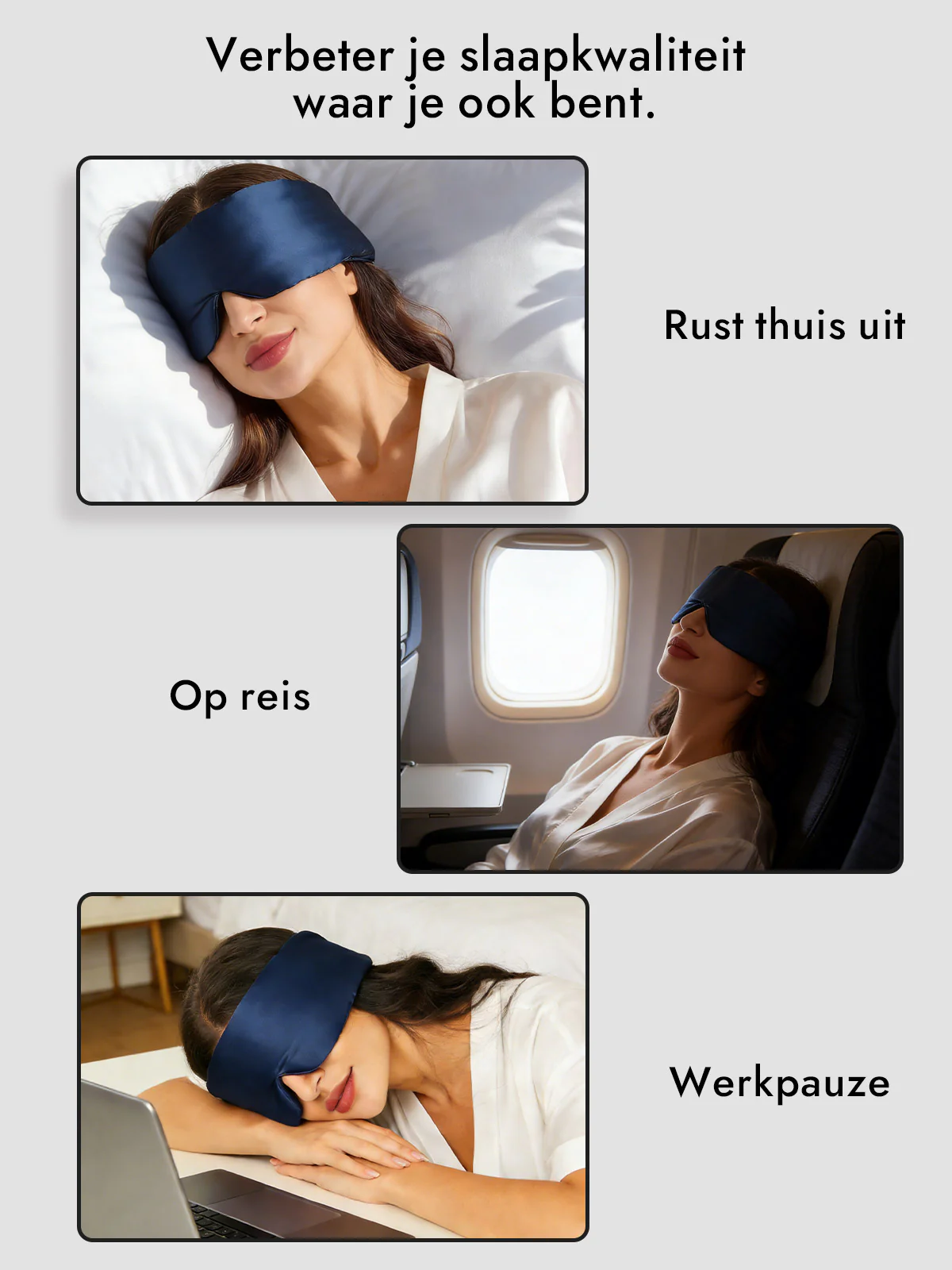 Elegant zijde slaap-oogmasker uit één stuk - Image 18