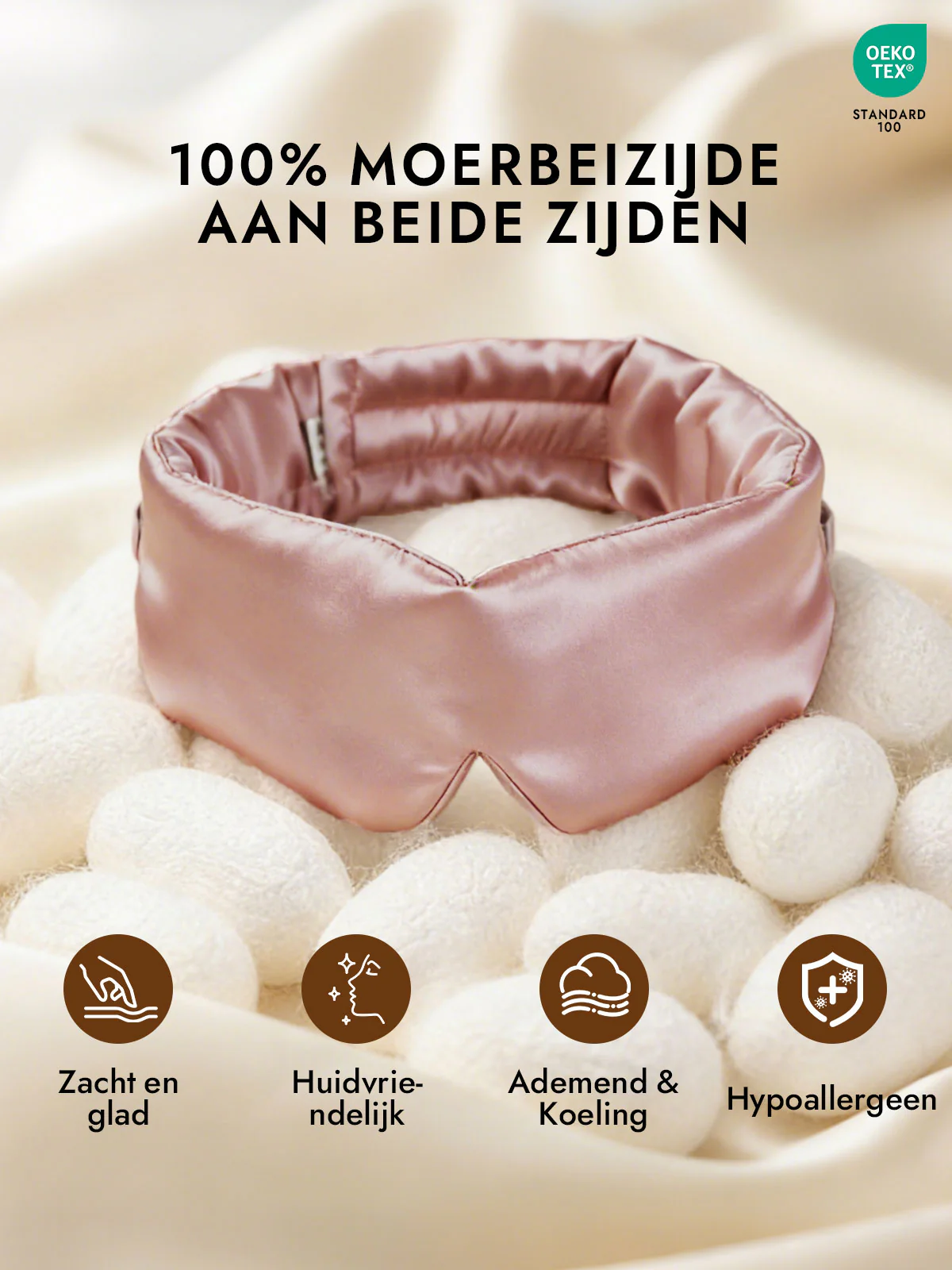 Elegant zijde slaap-oogmasker uit één stuk - Image 26