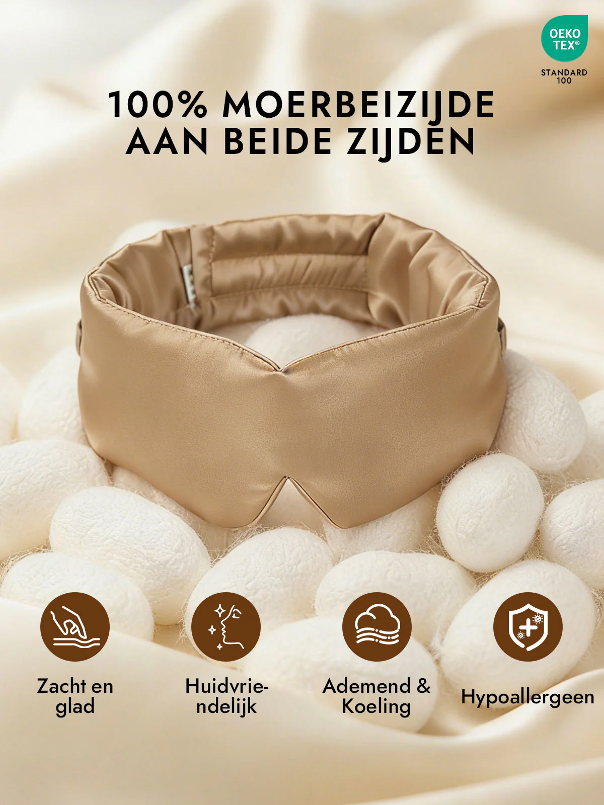 Elegant zijde slaap-oogmasker uit één stuk - Image 32