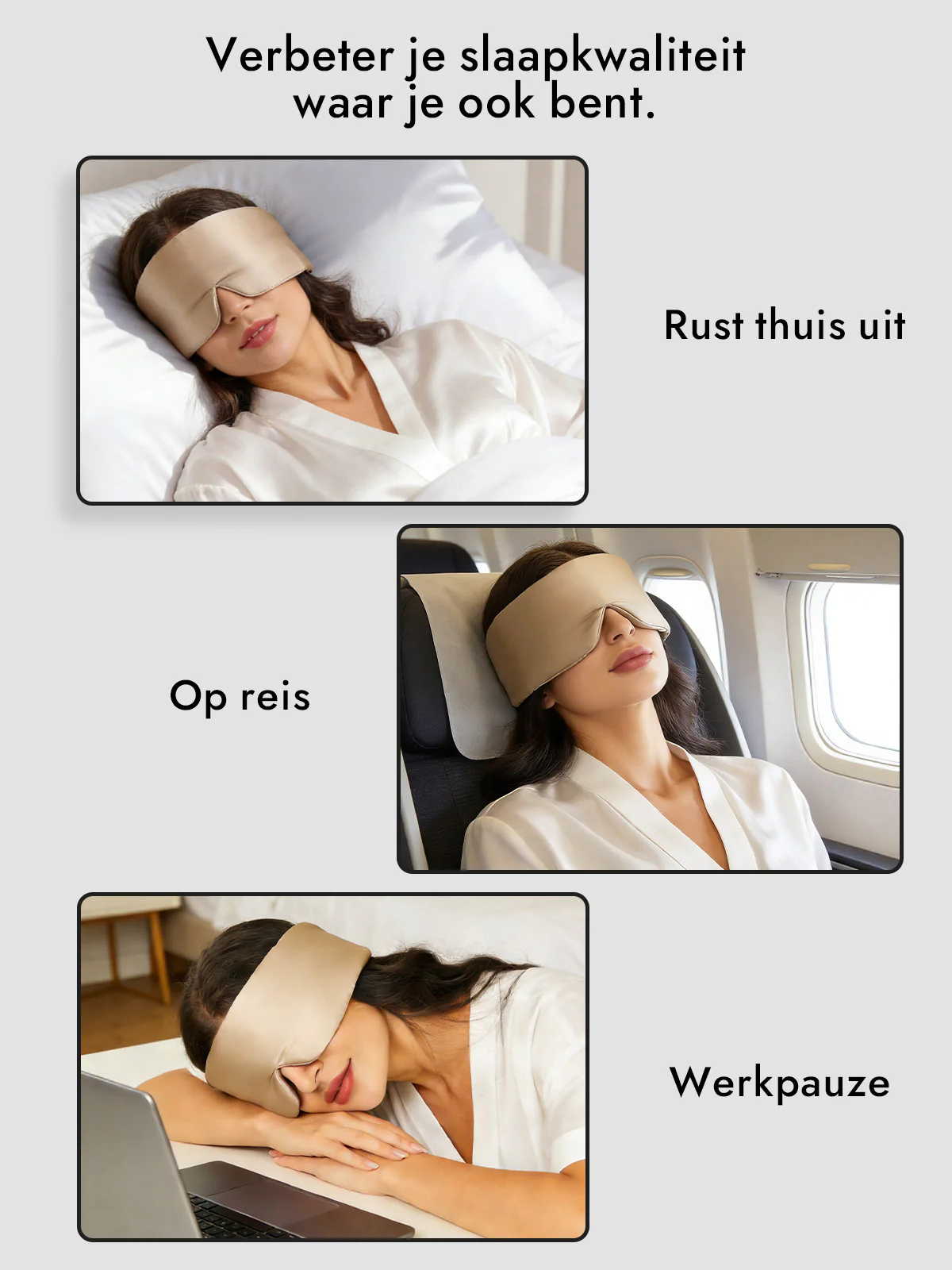 Elegant zijde slaap-oogmasker uit één stuk - Image 36
