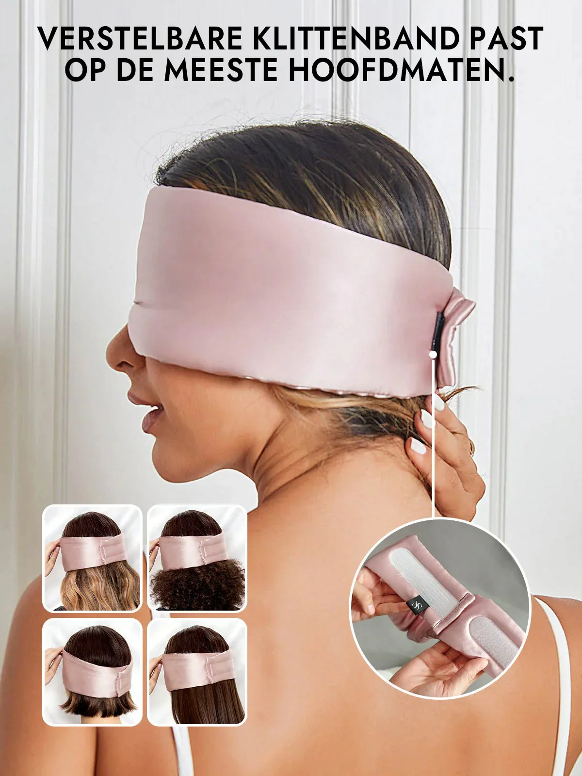 Elegant zijde slaap-oogmasker uit één stuk - Image 4