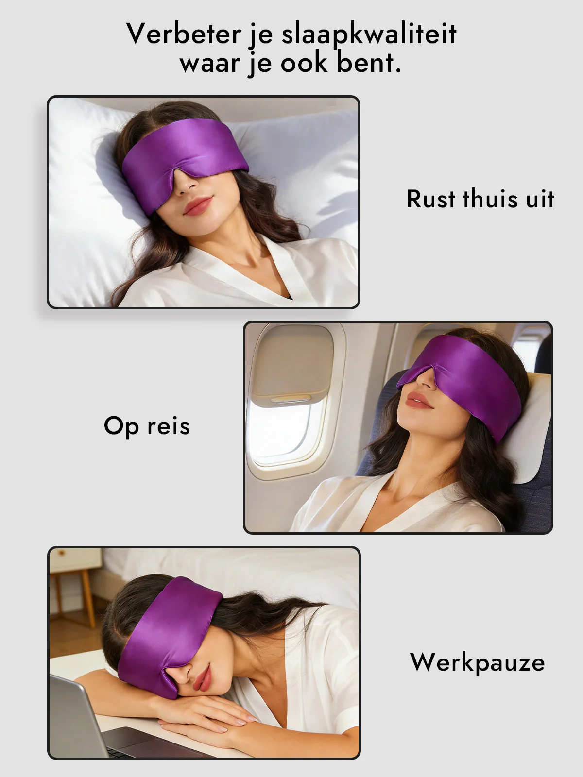 Elegant zijde slaap-oogmasker uit één stuk - Image 42