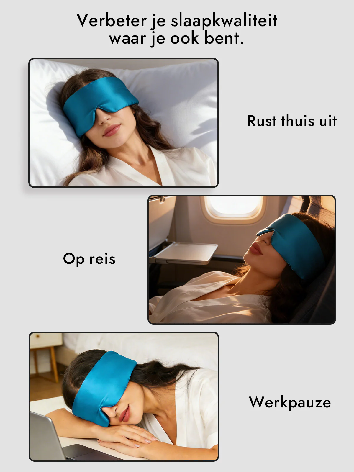 Elegant zijde slaap-oogmasker uit één stuk - Image 48