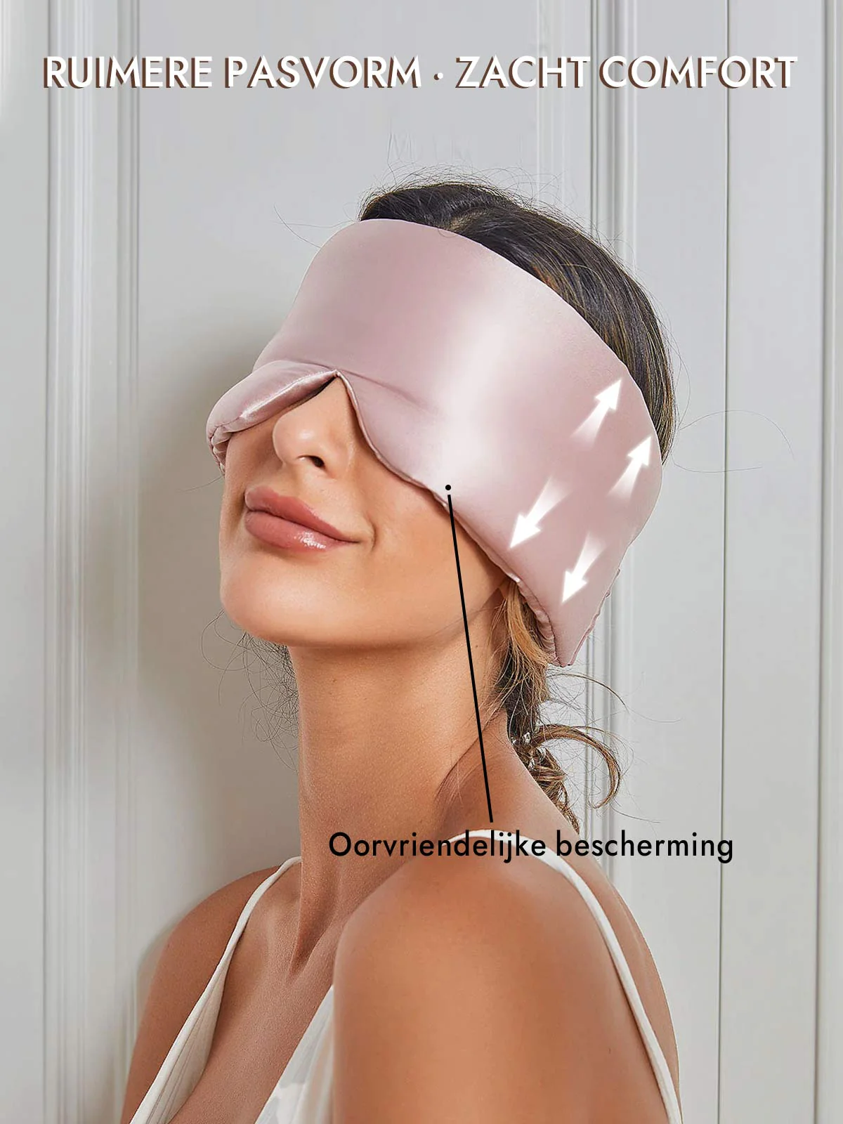 Elegant zijde slaap-oogmasker uit één stuk - Image 5