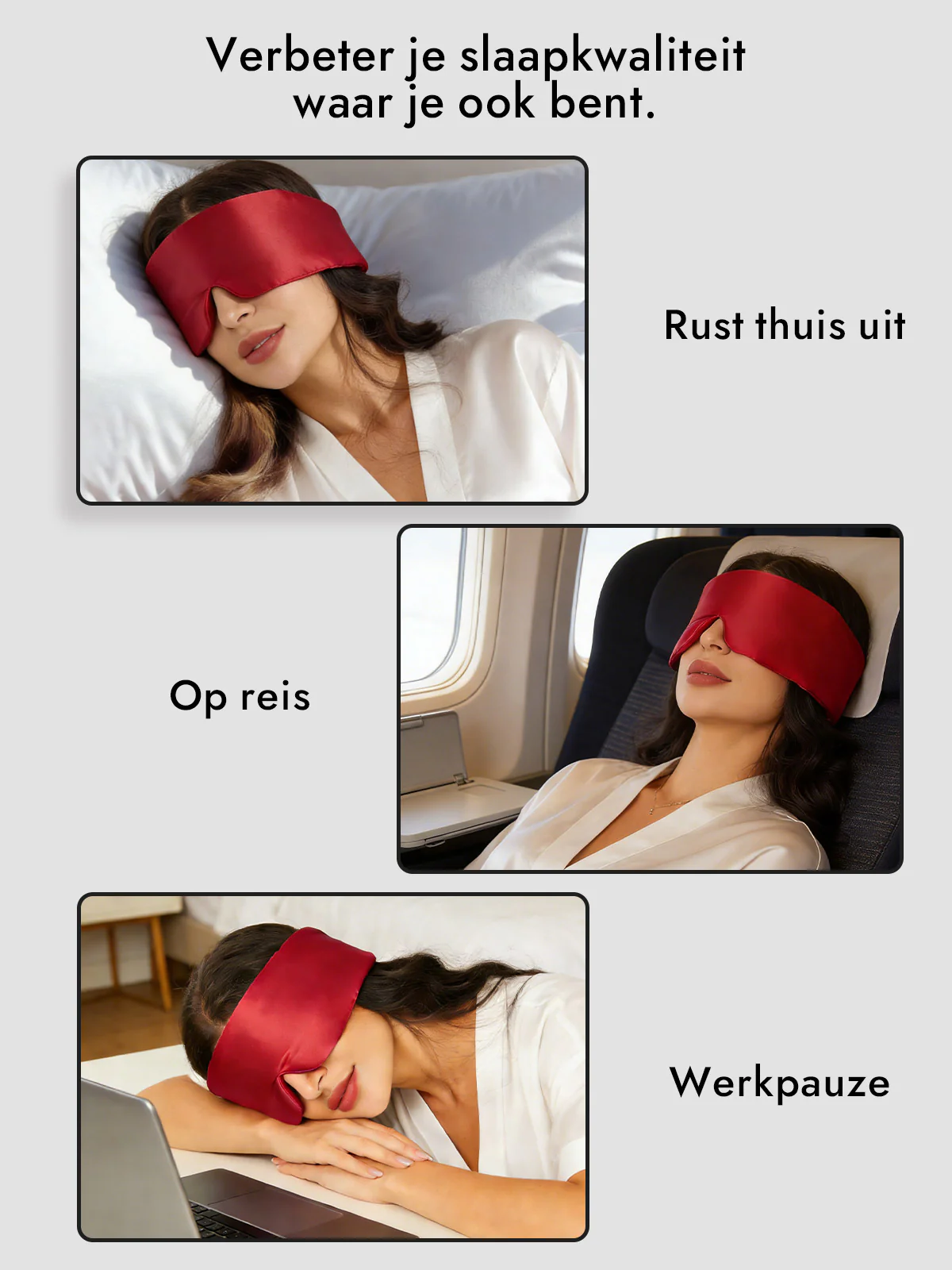 Elegant zijde slaap-oogmasker uit één stuk - Image 54