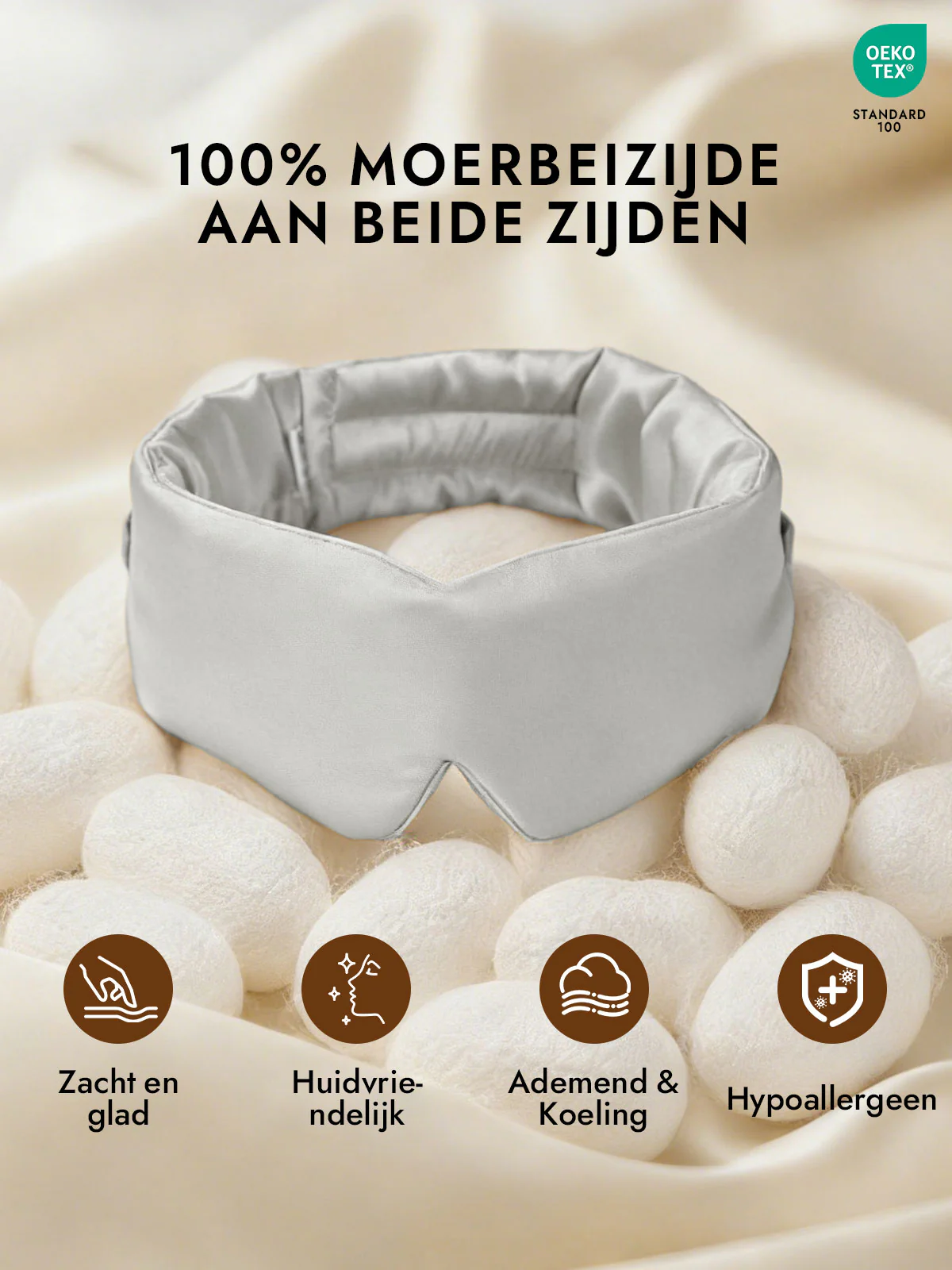 Elegant zijde slaap-oogmasker uit één stuk - Image 56