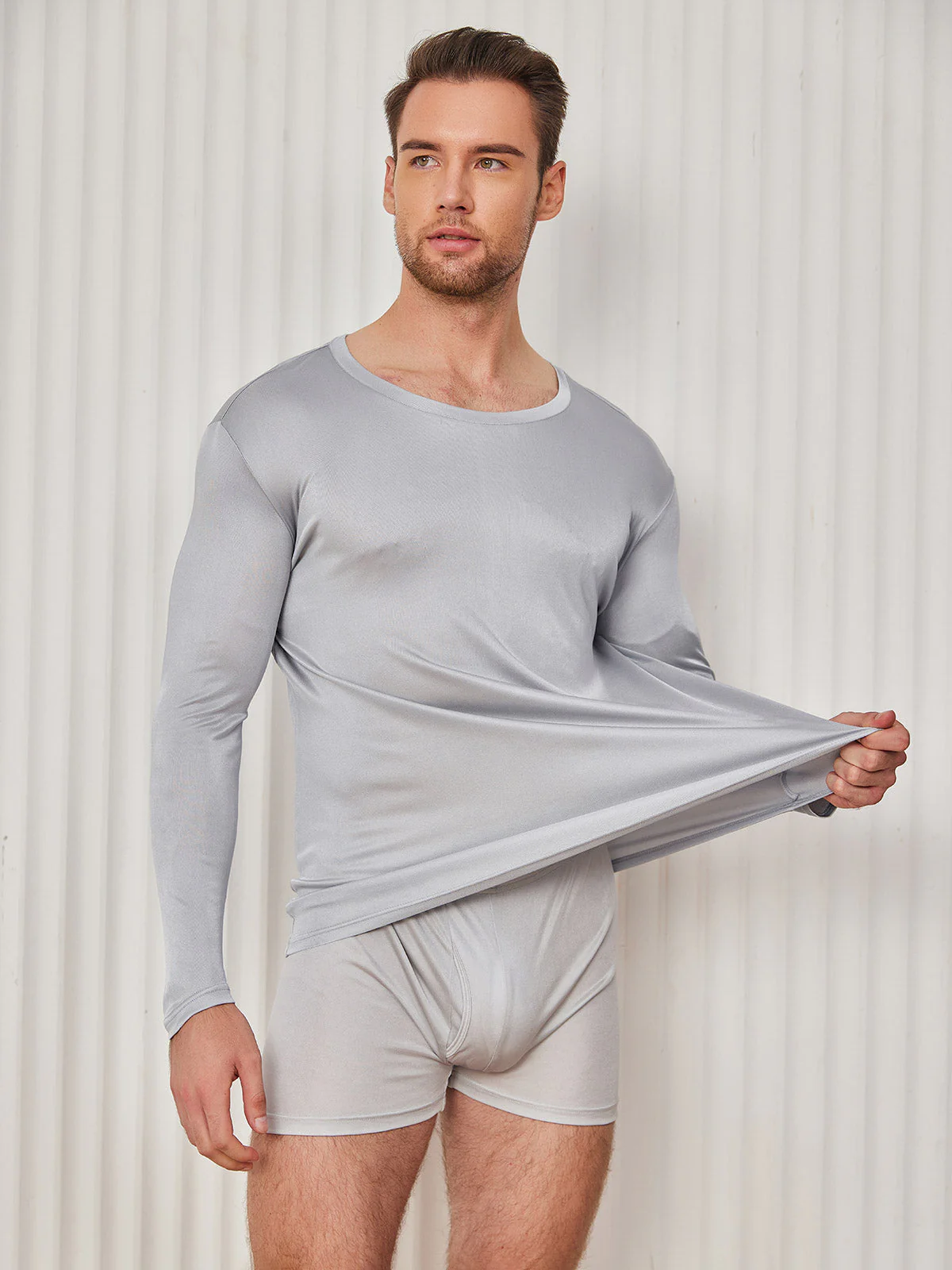 Heren Mode Zijde Tee - Image 21