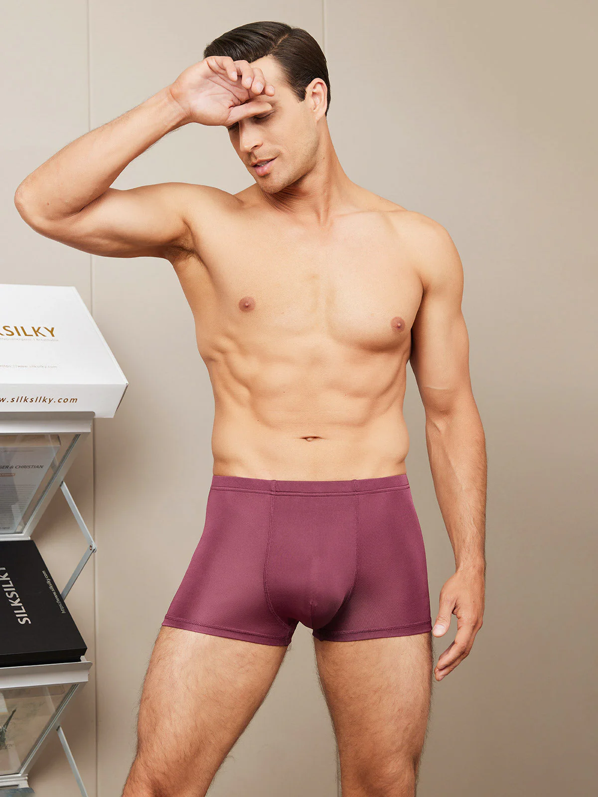 Heren Boxershorts Van Pure Zijde Ondergoed - Image 14