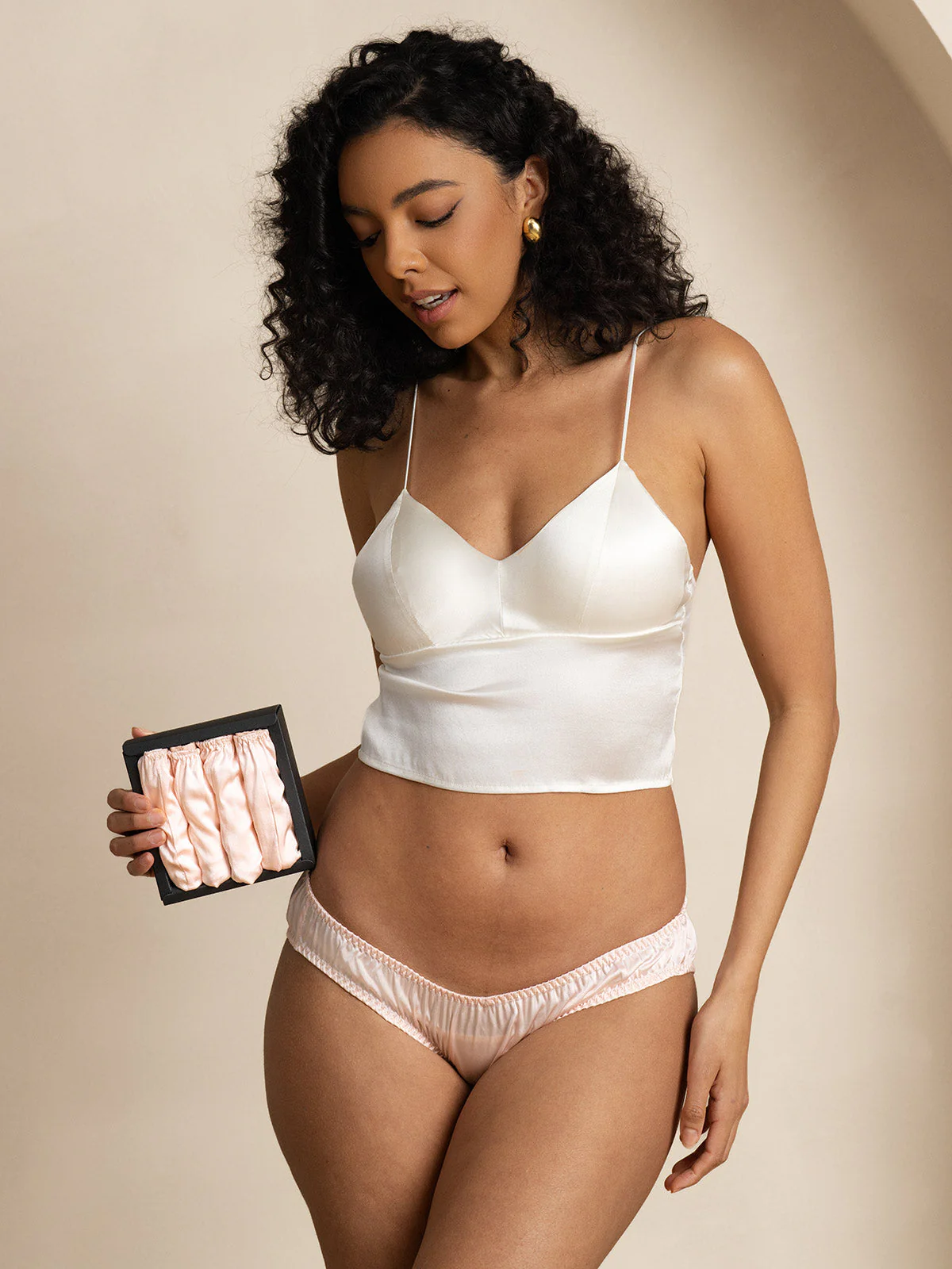 Meerkleurige Pure Moerbeizijde Slips (BH Niet Inbegrepen) - Image 67
