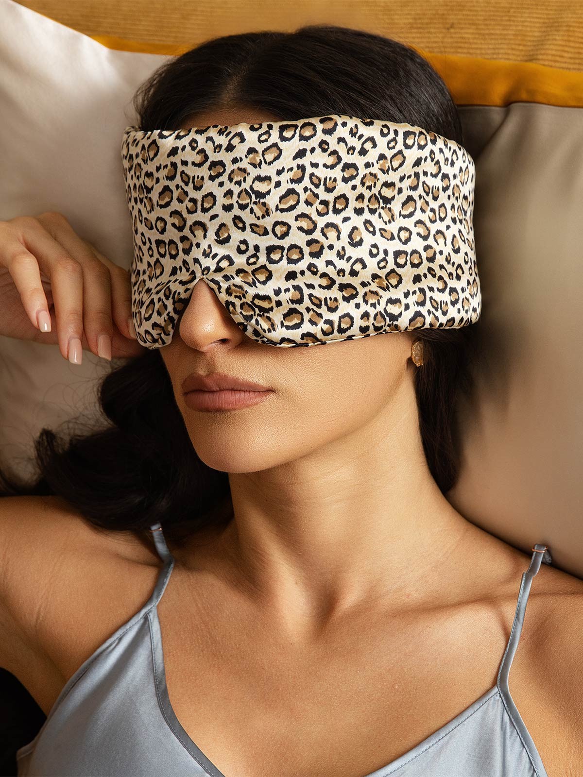 Eendelig zijden slaapmasker met klittenbandsluiting - Image 12