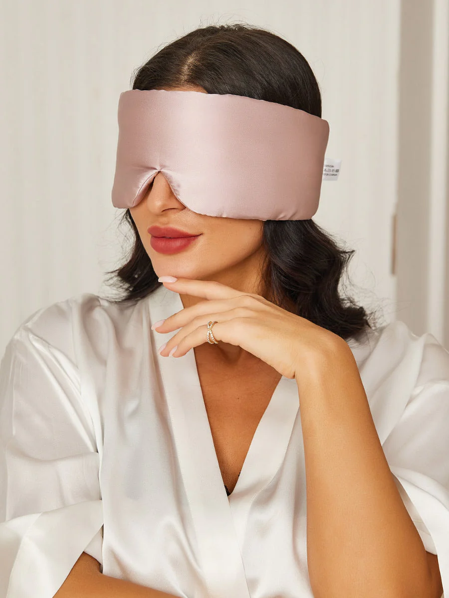 Eendelig zijden slaapmasker met klittenbandsluiting - Image 13