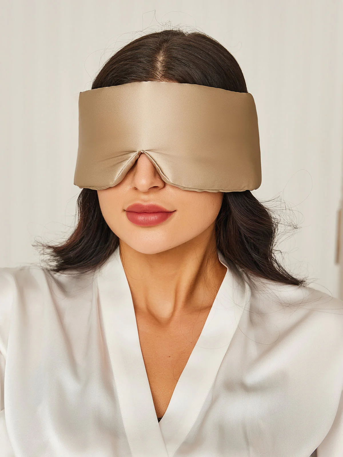 Eendelig zijden slaapmasker met klittenbandsluiting - Image 39