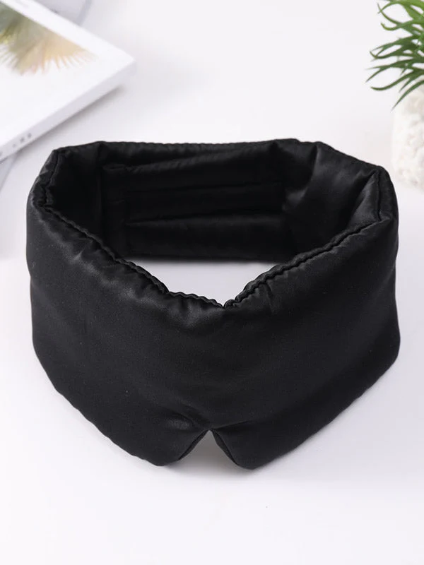 Eendelig zijden slaapmasker met klittenbandsluiting - Image 4