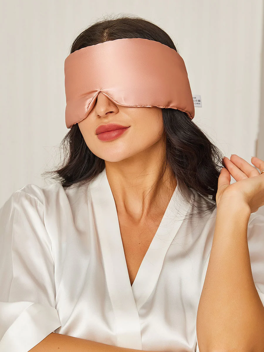 Eendelig zijden slaapmasker met klittenbandsluiting - Image 41