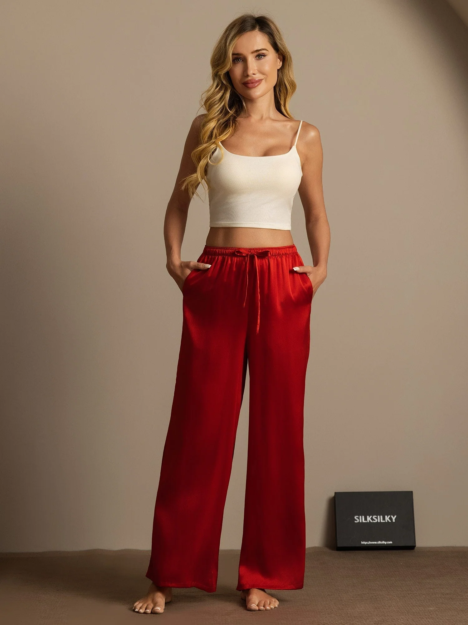 100% Moerbeizijde Wijde Pijpen Dames Broek - Image 44