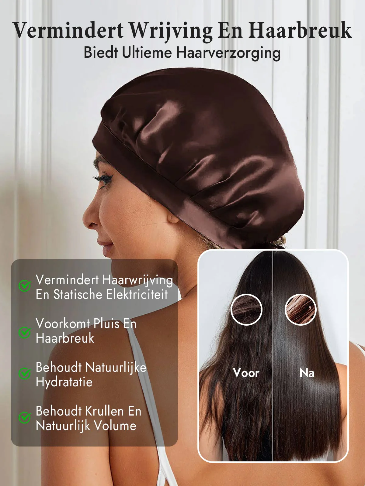 Slaapmuts van 100% Moerbeizijde met Linten - Image 16