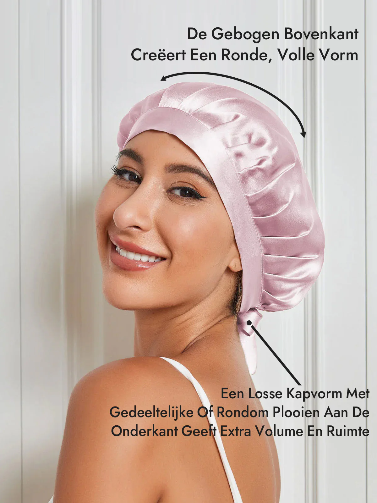 Slaapmuts van 100% Moerbeizijde met Linten - Image 33