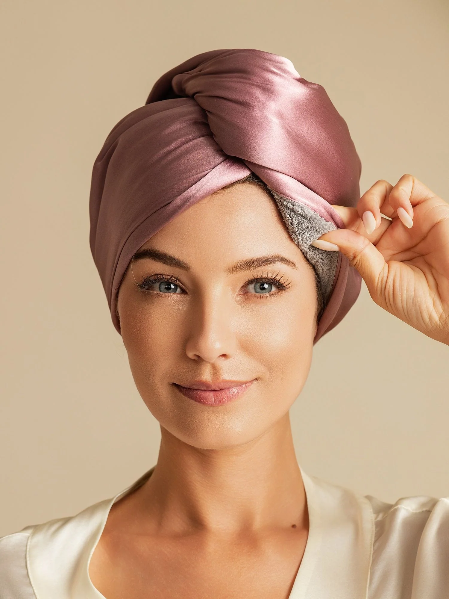 100% Moerbeizijde Tweezijdige Haartulband Handdoek – Sneldrogend, Anti-Pluis & Zacht voor het Haar